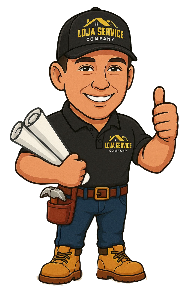 Loja Service mascot giving a thumbs up